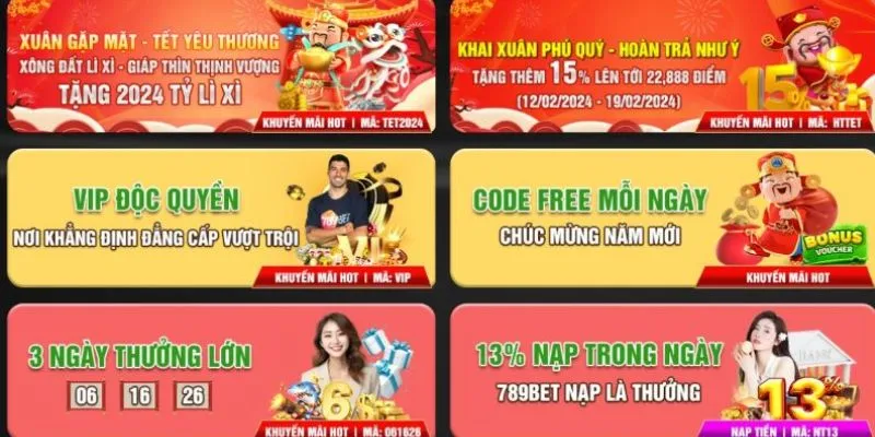 789Bet gây ấn tượng với người chơi bằng các chương trình khuyến mãi hấp dẫn